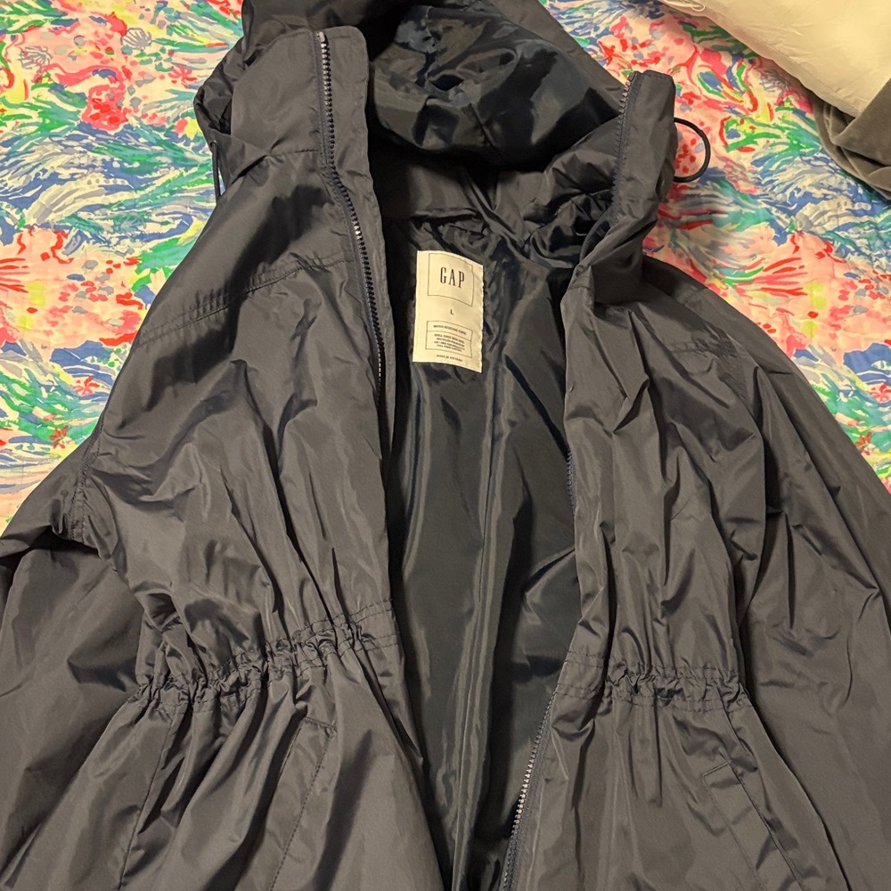 GAP Charcoal Hooded Windbreaker